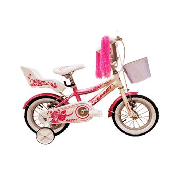 Bicicleta Montaña Niños 12" Diana Blanca