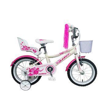 Bicicleta Infantil Para Niñas Y Niños Princesas 12 Pulgadas De 3 A 5 Años  Color Rosa Con Ruedines Y Porta Muñecas Delantero con Ofertas en Carrefour