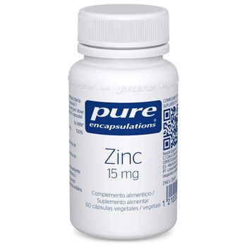 Pure Encapsulations Zinc 15 Mg 60 Cápsulas