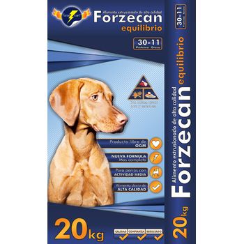 Pienso Forzecan Equilibrio 20 Kg Para Perros Adultos