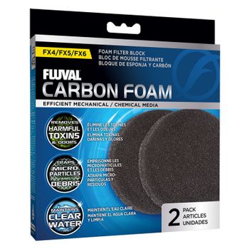 Fluval Filtro Externo Fx5/6 Foamex/carbón Largo Uso 3 Uds