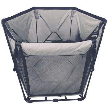 Parque De Bebé B-foldable Gris 120x75x140 Cm B700400 Bo Jungle