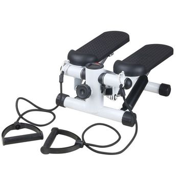 Máquina De Ejercicio Mini Stepper Con Cuerdas De Resistencia Incluidas.