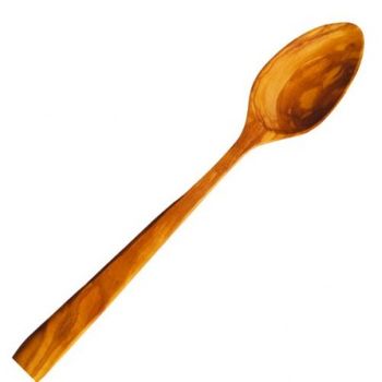 Oferta!! Cuchara Larga Biosa Para Cocinar De Madera De Olivo 31,5cm.