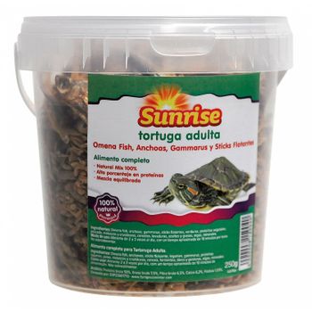 Sunrise Tortuga Adulta Omena, Anchoas, Gammarus,sticks, 250 Gr