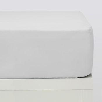 10xdiez Sabanas Bajeras Blanco Basic Plus  | (cama De 90cm - Blanco)