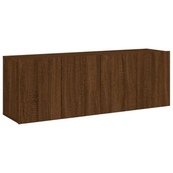 Muebles Para Tv De Pared 2 Unidades Roble Marrón 60x30x41 Cm