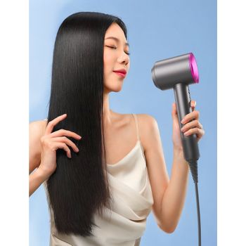 Sin Hojas De Alta Velocidad Viento Eléctrico Soplar Iones Negativos Cuidado Del Cabello 2500w Gran Dormitorio De Viento Para El Hogar Salón De Pelo Eléctrico Soplar Fushia Rojo