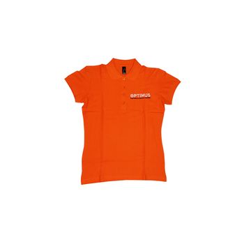 Polo Chica Manga Corta Naranja Optimus Marca Optimus