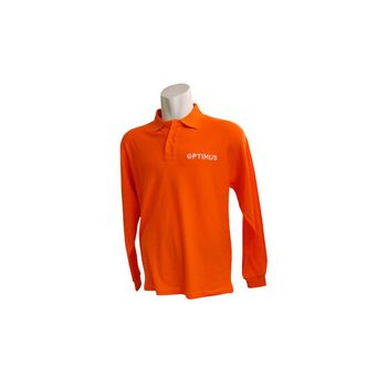 Polo Manga Larga Optimus Naranja (tienda) Marca Optimus