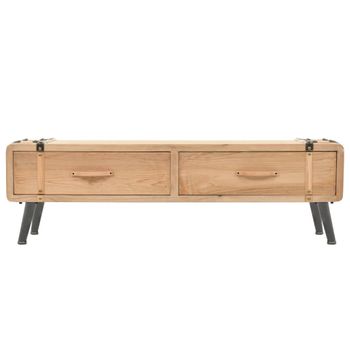 Mueble Para Tv Madera Maciza De Abeto 120x33x35 Cm