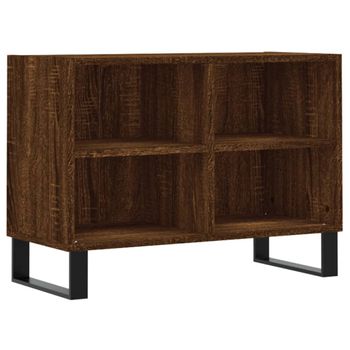 Mueble De Tv Madera De Ingeniería Marrón Roble 69,5x30x50 Cm