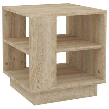 Mesa De Centro Madera Contrachapada Roble Sonoma 40x40x43 Cm