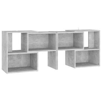 Mueble De Tv Madera Contrachapada Gris Hormigón 104x30x52 Cm