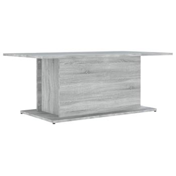 Mesa De Centro Madera De Ingeniería Gris Sonoma 102x55,5x40 Cm