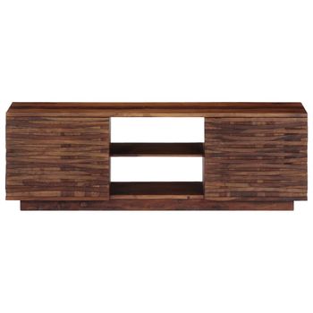 Mueble De Tv De Madera Maciza De Sheesham 120x30x40 Cm