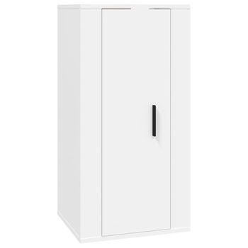 Mueble Para Tv De Pared Blanco 40x34,5x80 Cm