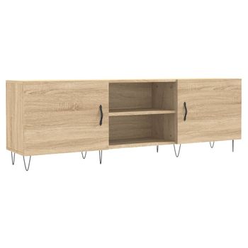 Mueble Para Tv Madera De Ingeniería Roble Sonoma 150x30x50 Cm