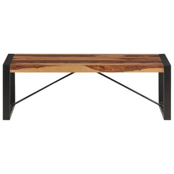 Mesa De Centro 120x60x40 Cm Madera Maciza De Sheesham