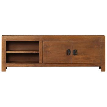 Mueble Para Tv Madera Maciza De Mango 120x40x30 Cm