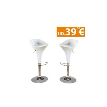 Conjunto De 2 Taburetes De Bar Plata/dorado 60 Cm Cabrillo con Ofertas en  Carrefour