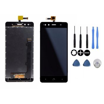 Pantalla Lcd Completa Capacitiva Con Tactil Digitalizador Para Bq Aquaris X5 + Herramientas - Color Negro