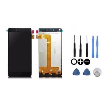 Pantalla Lcd Completa Capacitiva Con Tactil Digitalizador Para Bq Aquaris U Plus + Herramientas - Color Negro