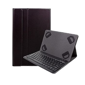 Funda Con Teclado Bluetooth Extraíble Para Tablet Spc Gravity Pro / 4g / 3g De 10.1 Pulgadas Hd Color Negro