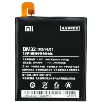 Batería Original Xiaomi Bm32 Para Xiaomi Mi4 - 3000 Mah - Bulk