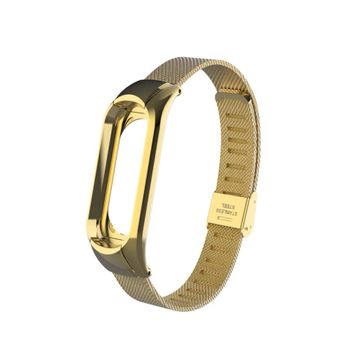 Theoutlettablet® Xiaomi Mi Band 3 Correa De Metal Pulsera Recambio Para Pulsera Reloj Mi Band 3 Monitor De Actividad Color Dorado