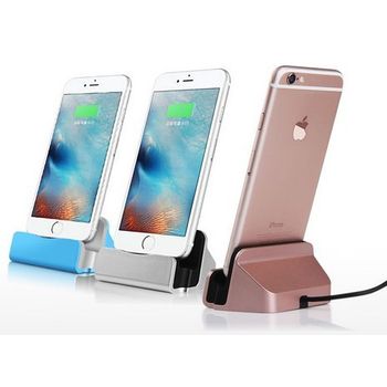 Theoutlettablet® Dock Cargador/sincronización Para Smartphone Apple Iphone 5/5se/iphone 6/6plus/iphone 6s/6d Plus/iphone 7/7 Plus/iphone 8 Con Conexión Lightning