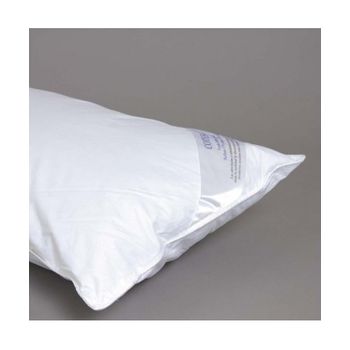 Set de 2 almohadas de plumón y plumas de 80 cm de ancho y en color blanco  Vida XL 132890