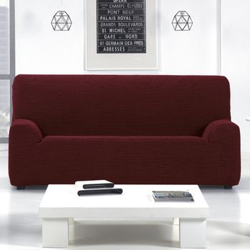 10xdiez Funda Sofa 1 Plaza Glamour, (granate ) con Ofertas en Carrefour