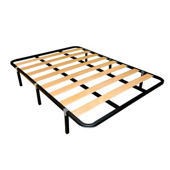 Somier 135x200 Cm Multiláminas Con Reguladores Lumbares Tubo Acerado 40x30  Mm Láminas De Haya Antideslizantes + 5 Patas Cilíndricas De 32 Cm. con  Ofertas en Carrefour