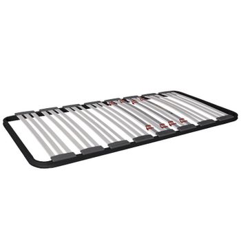 Somier 135x200 Cm Multiláminas Con Reguladores Lumbares Tubo Acerado 40x30  Mm Láminas De Haya Antideslizantes + 5 Patas Cilíndricas De 32 Cm. con  Ofertas en Carrefour