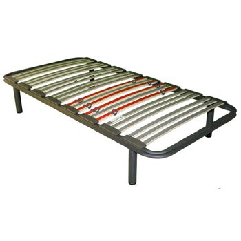 Somier 120x180 Cm Multiláminas Con Reguladores Lumbares Tubo Acerado 40x30  Mm Láminas De Haya Antideslizantes + 5 Patas Cilíndricas De 25 Cm. con  Ofertas en Carrefour