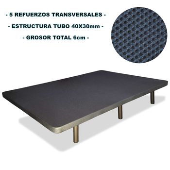 BASE TAPIZADA 150X190 CM. LINEA ECO TEJIDO 3 D