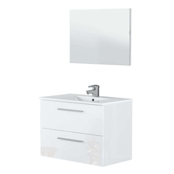 Mueble Colgante Melamina Miroytengo 80x45x57 Cm - Blanco