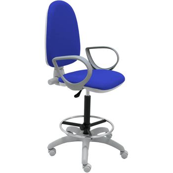 Silla De Escritorio Ergonomica Con Ruedas Y Reposabrazos 60x58x100cm - Azul  con Ofertas en Carrefour