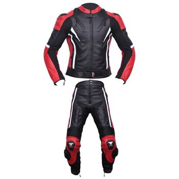 Mono de moto 2 piezas Compilo CM-1077 color rosa-negro a precio de outlet