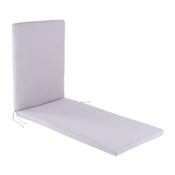 Cojín De Exterior Para Tumbona Impermeable Beige De Poliéster De 55x190 Cm  con Ofertas en Carrefour