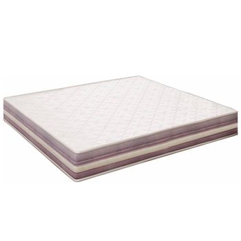 Colchón Viscoelastico Modelo Premium, 80 X 180 X 20cm - Todas Las Medidas, Blanco Y Lila