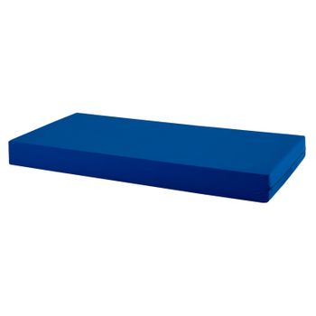 Colchón Viscoelastico Modelo Sani Memory, 90 X 200 X 15cm, Funda Poliuretano - Todas Las Medidas, Azul Oscuro