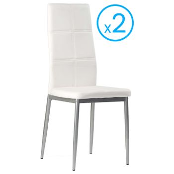 Pack 4 Sillas Para Comedor O Salón Tapizadas En Color Arena Y Estructura De  Pino 108x47x62 Cm. con Ofertas en Carrefour