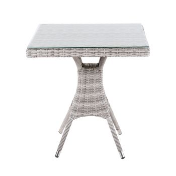 Mesa De Jardín De Plástico Aspecto Ratán Marrón 150x90x72 Cm Vidaxl con  Ofertas en Carrefour