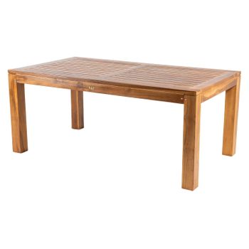 Mesa Rectancgular Para Exterior De Madera Teca Grado A | Tamaño: 180x100x76 Cm