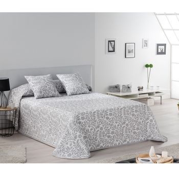 Colcha Pique Modelo Fiore Beige Cama 135 Cm. con Ofertas en Carrefour