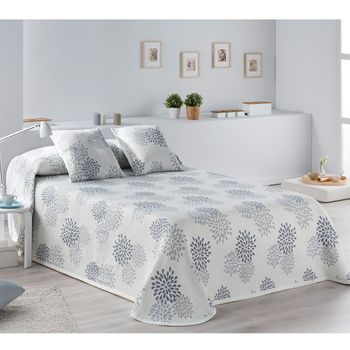 Colcha Pique Modelo Samba Gris Cama 90 Cm.