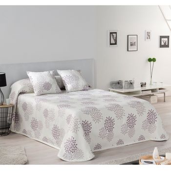 Colcha Pique Modelo Fiore Beige Cama 180 Cm. con Ofertas en Carrefour