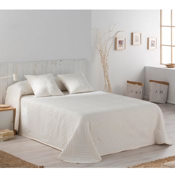 Colcha Multiusos Algodón Betty Beige 250x260 Cm, Plaid Cama, Cubrecama,  Jarapa Sofá, Foulard Sofá, Cubresofá con Ofertas en Carrefour